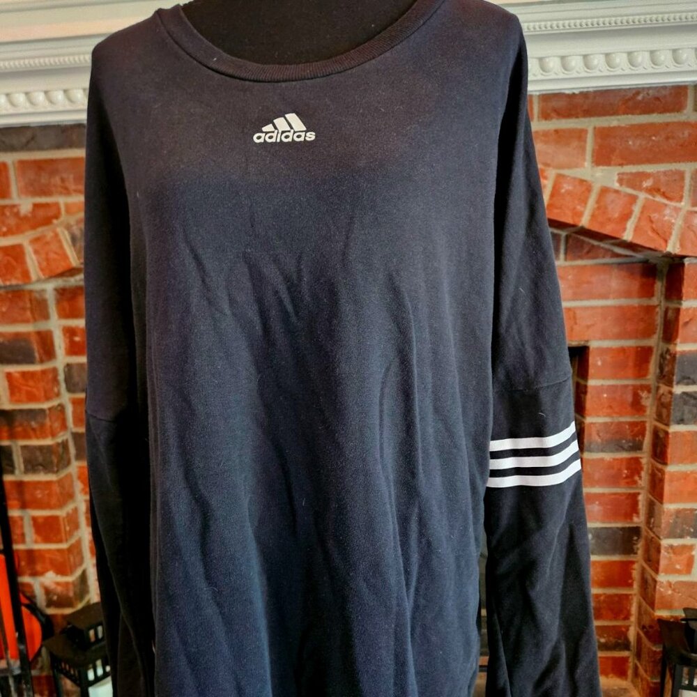 Adidas Black, Long Sleeve Light Weight Sweatshirt. XL